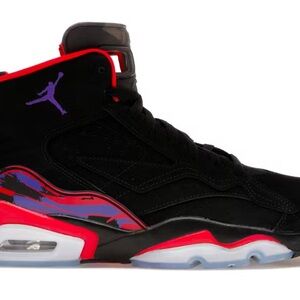 Nike Black and Red Sneakers High-Top Athletic Shoes